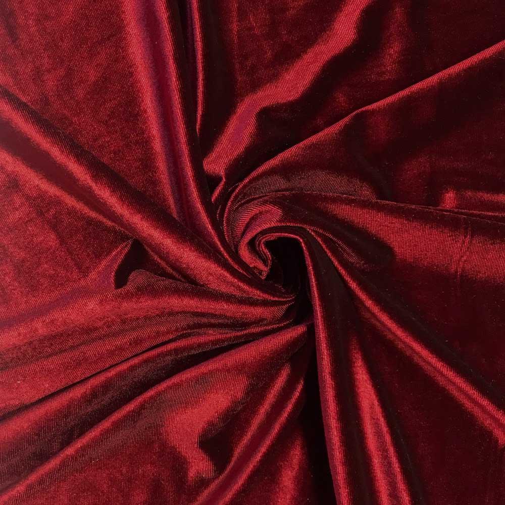 WINE STRETCH VELVETICEFABRICICE FABRICS1WINE STRETCH VELVET ICEFABRIC