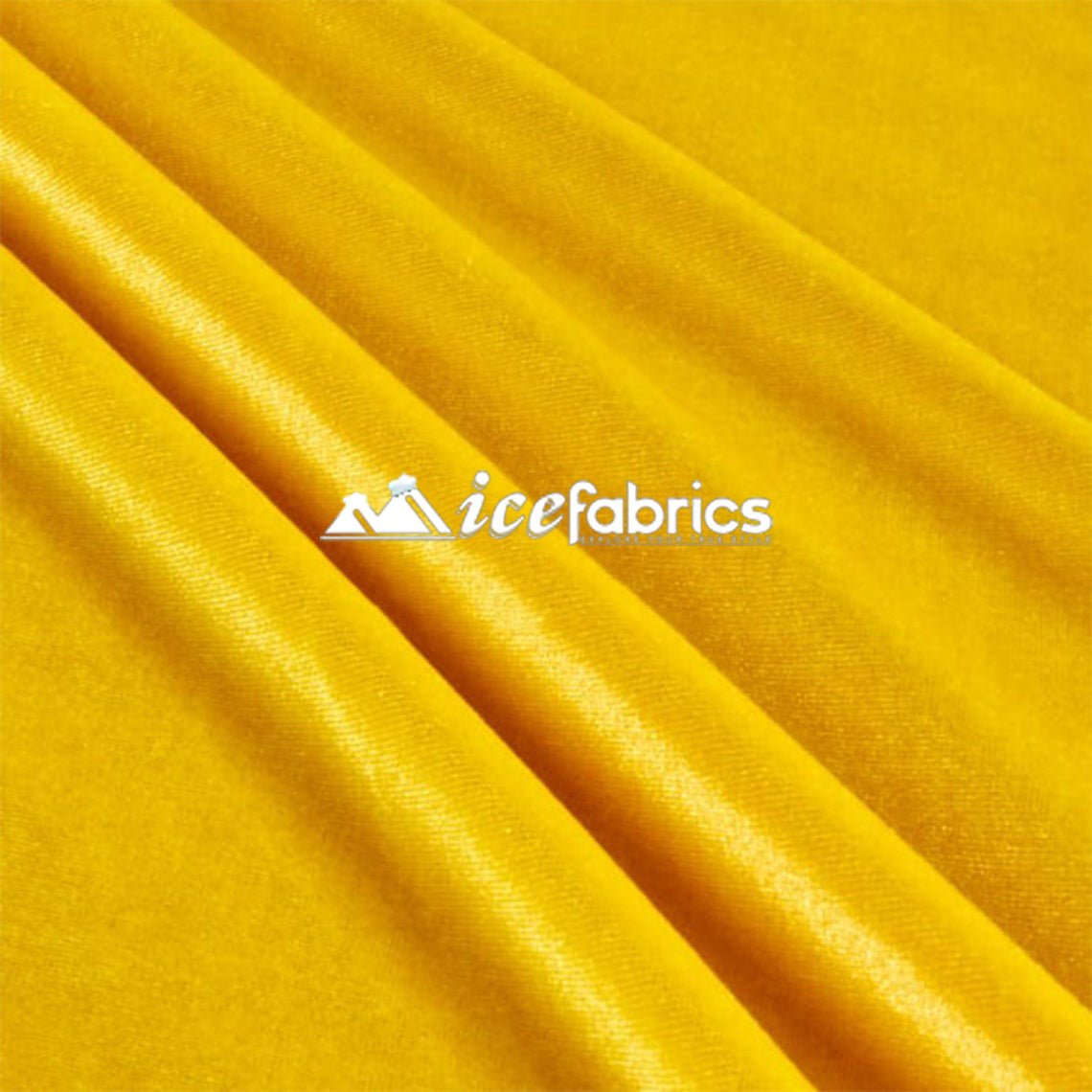 Yellow Stretch Velvet Fabric _ Spandex FabricVelvet FabricICE FABRICSICE FABRICSYellow Stretch Velvet Fabric _ Spandex Fabric ICE FABRICS