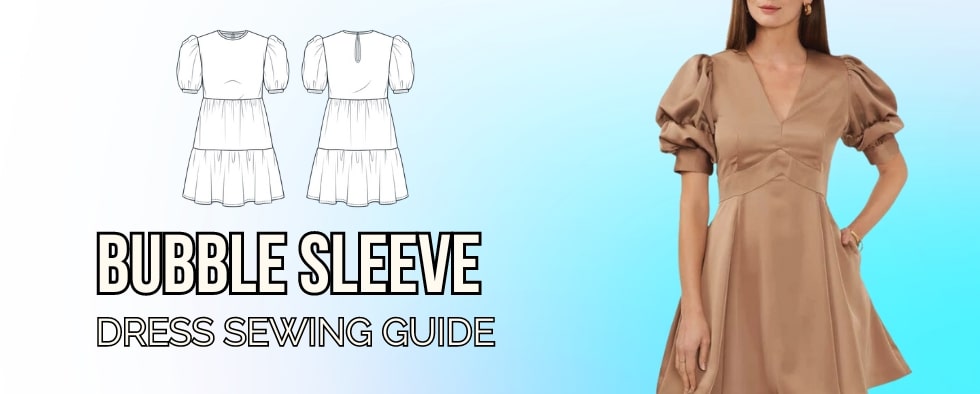 Bubble Sleeve Dress - Ice Fabrics