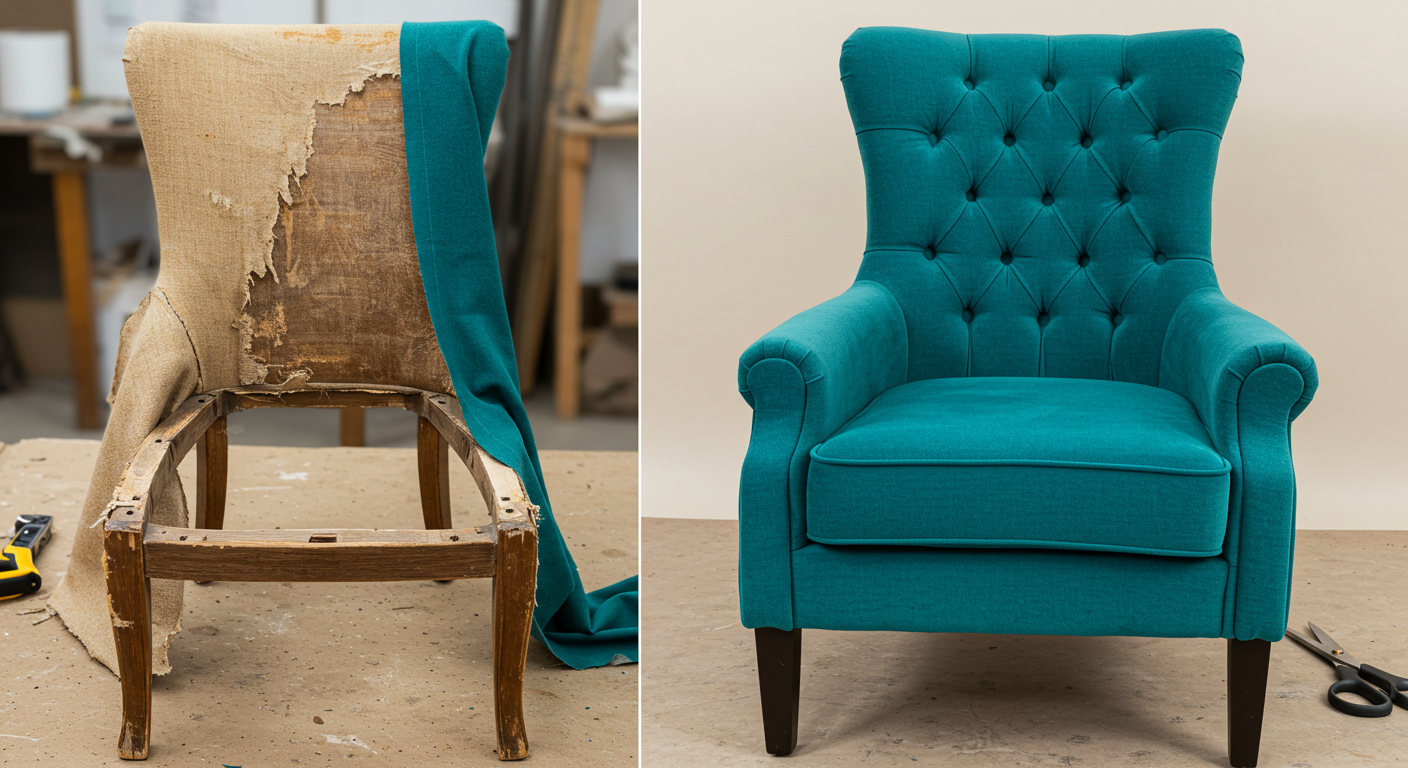 Reupholster Furniture with Velvet Fabric