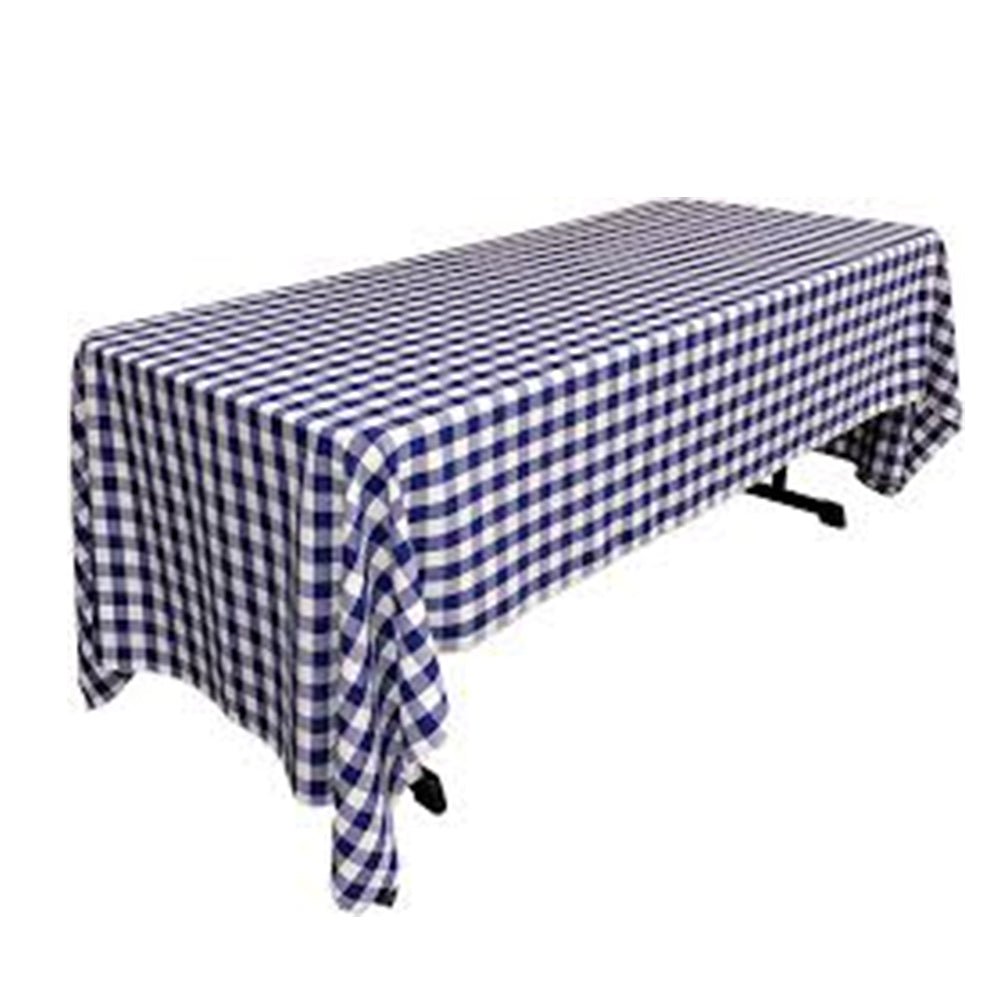 Gingham Rectangular Tablecloth 60" x 108" - ICE FABRICS