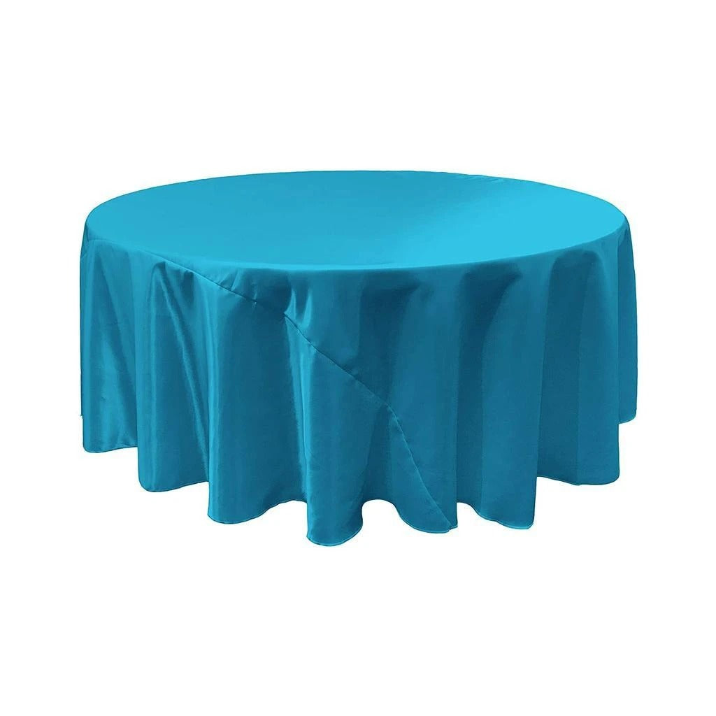 108-Inch Bridal Satin Round TableclothICEFABRICICE FABRICS1Turquoise108-Inch Bridal Satin Round Tablecloth ICEFABRIC |Turquoise