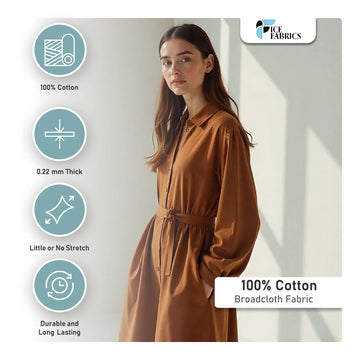 100% Cotton Broadcloth Fabric
