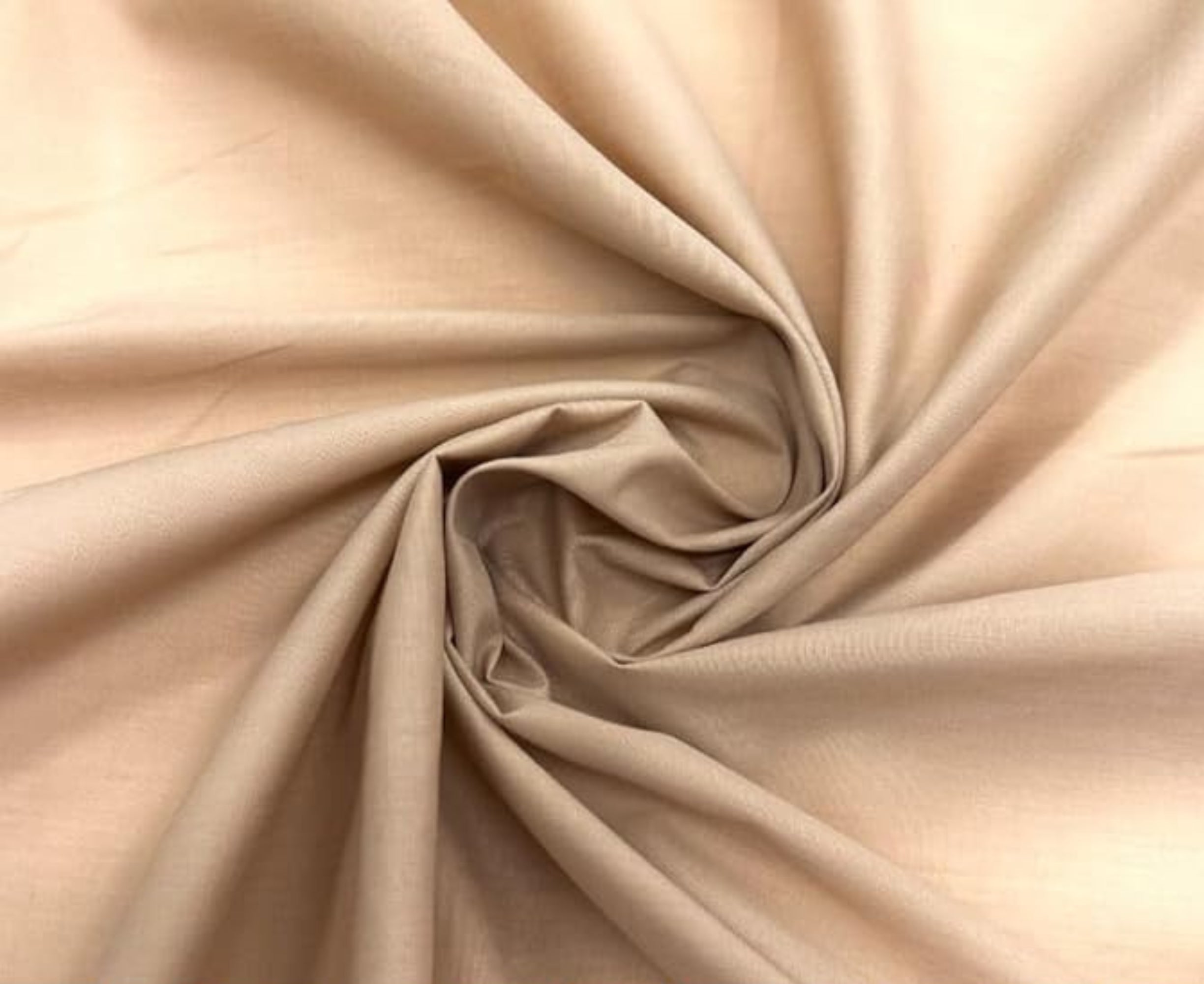 Dark Taupe Broadcloth Polyester Cotton Fabric | Poly Cotton Fabric