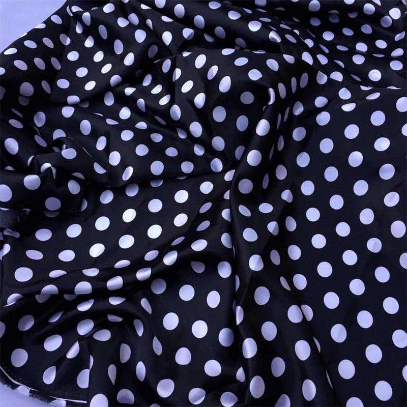 1/2inch Polka Dot Silky/Soft Charmeuse Satin Fabric