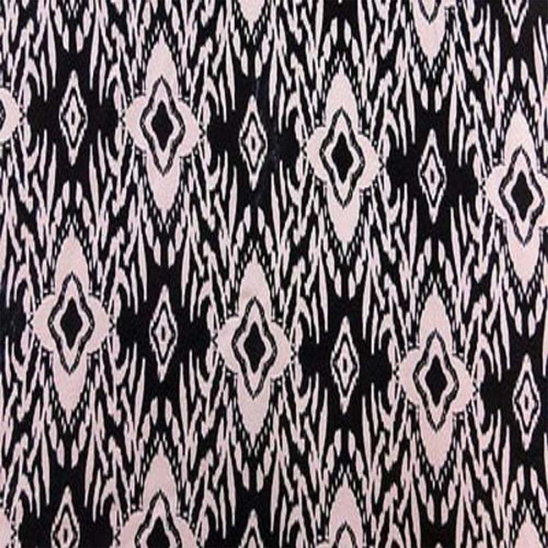 100% Soft Organic Rayon Challis With Black Background & Beige Print Fabric By The YardChallis FabricICEFABRICICE FABRICS100% Soft Organic Rayon Challis With Black Background & Beige Print Fabric By The Yard ICEFABRIC