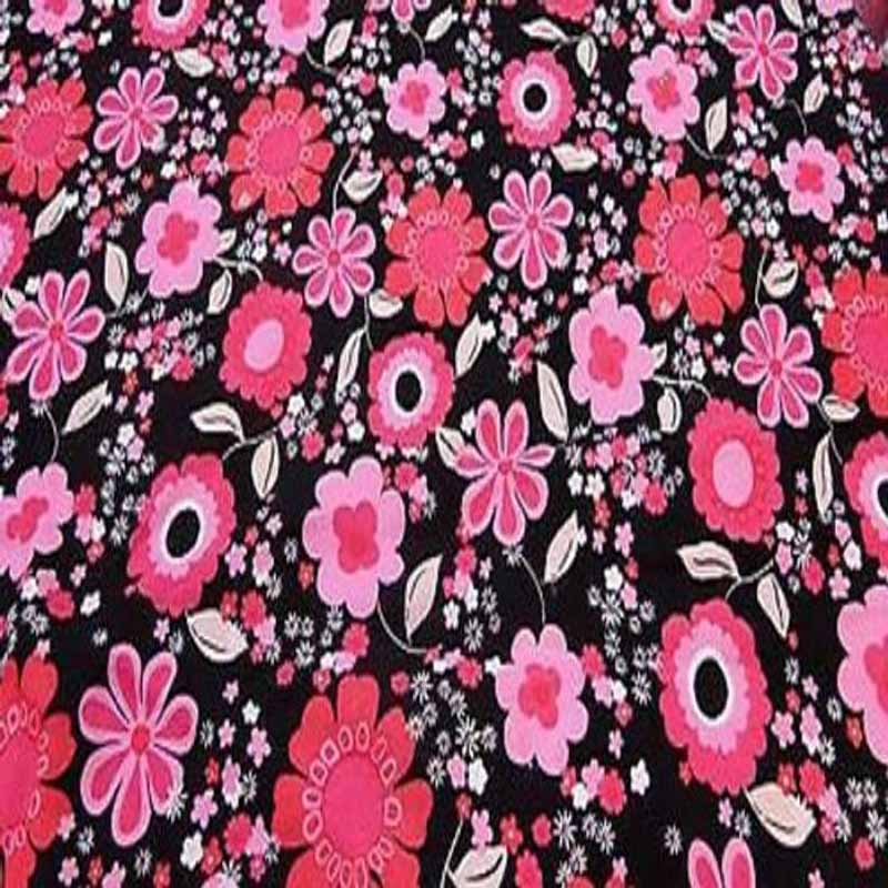 100% Rayon Challis Floral, 70's Inspired Print Fabric By The YardChallis FabricICEFABRICICE FABRICS100% Rayon Challis Floral, 70's Inspired Print Fabric By The Yard ICEFABRIC