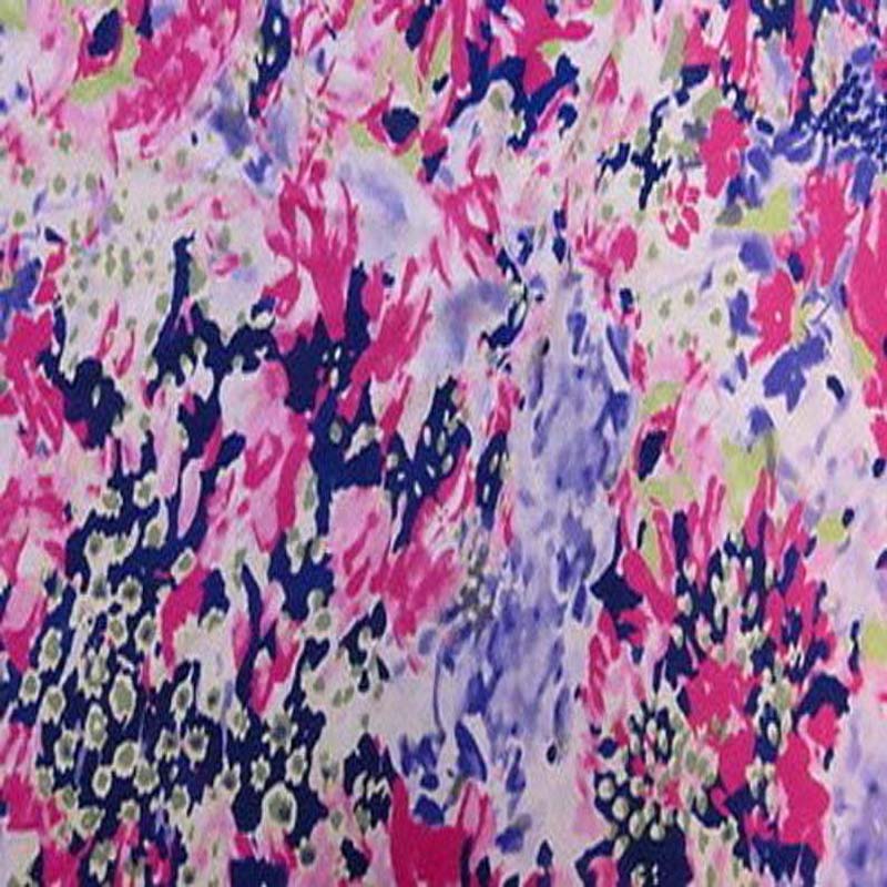 100% Rayon Beautiful Distorted Flowers With Hue Of Blue, Fuchsia, Green and White Tones 58" / 60" FabricChallis FabricICEFABRICICE FABRICS100% Rayon Beautiful Distorted Flowers With Hue Of Blue, Fuchsia, Green and White Tones 58" / 60" Fabric ICEFABRIC