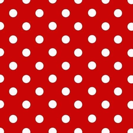 1/2" Polka Dot/Spot Poly Cotton Fabric By the YardCotton FabricICEFABRICICE FABRICSWhite Dot on Red11/2" Polka Dot/Spot Poly Cotton Fabric By the Yard ICEFABRIC | Red and White Dot Polka