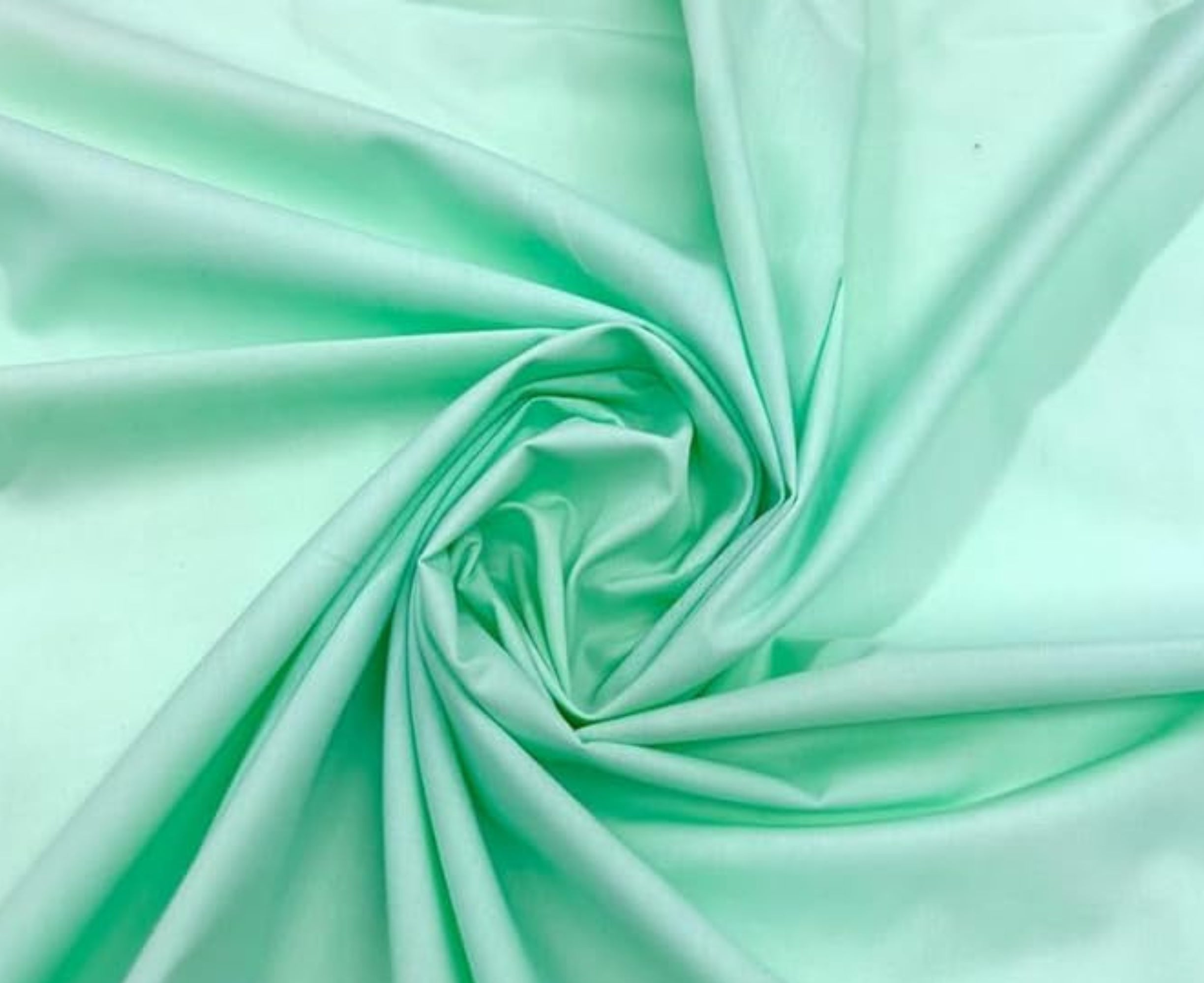 Mint Broadcloth Polyester Cotton Fabric | Poly Cotton Fabric