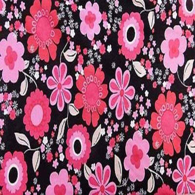 100% Rayon Challis Floral, 70's Inspired Print Fabric By The YardChallis FabricICEFABRICICE FABRICS100% Rayon Challis Floral, 70's Inspired Print Fabric By The Yard ICEFABRIC