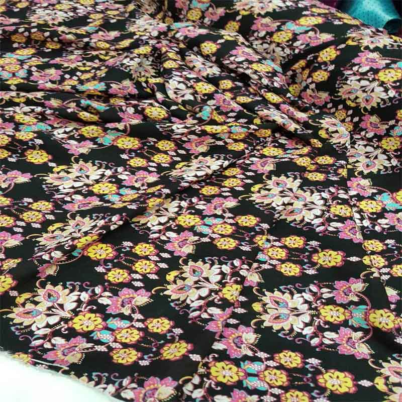 100% Rayon Challis Chinese Inspired Print With Flowers Bouquets 58-60" Wide FabricChallis FabricICEFABRICICE FABRICS100% Rayon Challis Chinese Inspired Print With Flowers Bouquets 58-60" Wide Fabric ICEFABRIC
