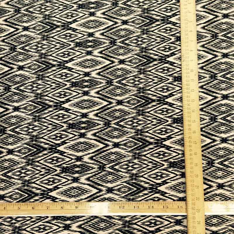 100% Rayon Challis Black And Tan Geometric Pattern Fabric By The YardChallis FabricICEFABRICICE FABRICS100% Rayon Challis Black And Tan Geometric Pattern Fabric By The Yard ICEFABRIC