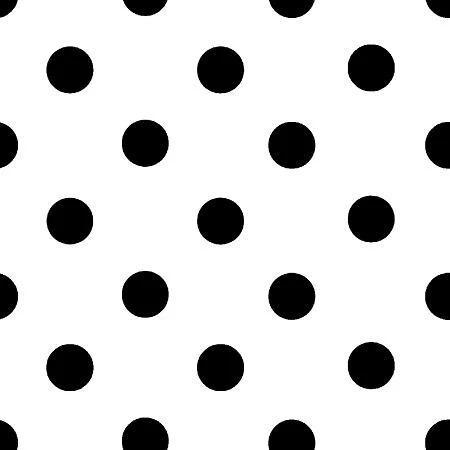 1 Inch Polk Dot Fabric / Poly Cotton Fabric / Black Dot on White 1 Inch Polk Dot Fabric / Poly Cotton Fabric / Black Dot on White