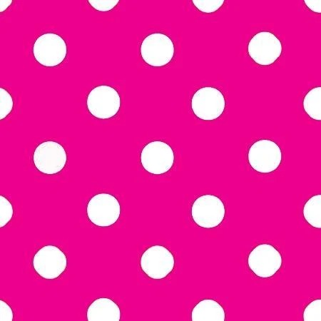 1-Inch Polka Dot/Spot Poly Cotton Fabric By The YardCotton FabricICEFABRICICE FABRICSWhite Dot on Fuchsia11-Inch Polka Dot/Spot Poly Cotton Fabric By The Yard ICEFABRIC | Pink and White Dot