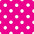 White Dot on Fuchsia 1-Inch Polka Dot Poly Cotton Fabric By The Yard