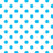 1 Inch Polk Dot Fabric / Poly Cotton Fabric / Blue Dot on White