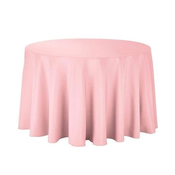 108 Inches Bridal Satin Round Tablecloth, Decoration, Parties decor, Home decor, Birthday Party's table clothesICEFABRICICE FABRICSPink108 Inches Bridal Satin Round Tablecloth, Decoration, Parties decor, Home decor, Birthday Party's table clothes ICEFABRIC| Peach