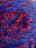 Red Blue Black 3 Tone Long Pile Design 60 Inches Wide Faux Fur Fake Fabric