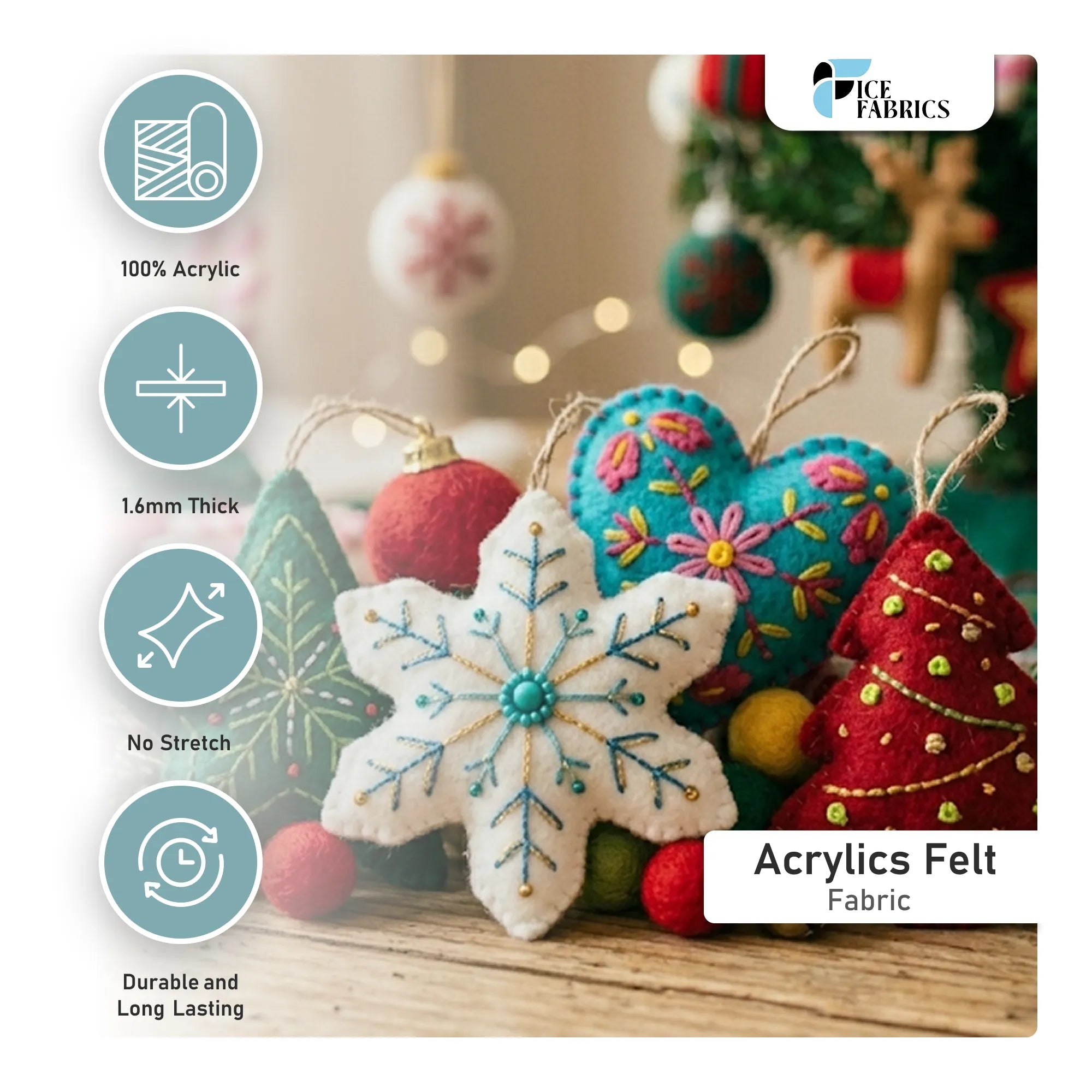 Felt Material Acrylic Felt Material 1.6mm Thick Details