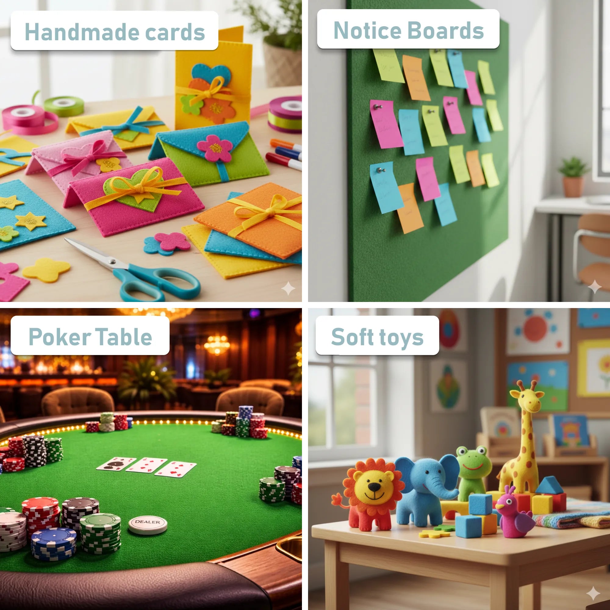 Felt Material Acrylic Felt Material 1.6mm Thick Usecase