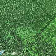 Kelly Green All Over Mini Sequin Fabric  