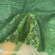 Kelly Green  Mini Sequin Fabric  