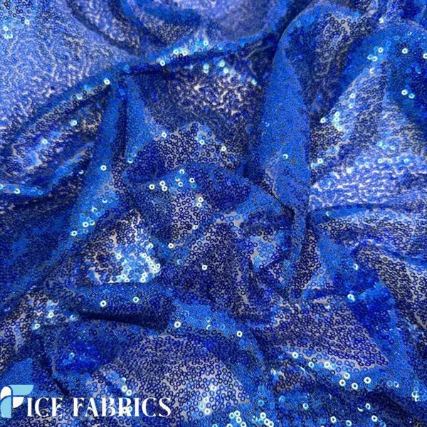 All Over Mini Sequin Fabric On Mesh By The Roll (20 yards) Fabric Wholesale