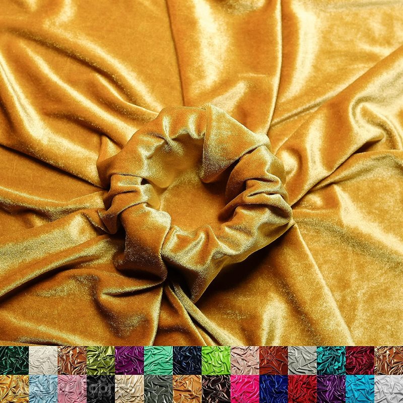 Crushed Velvet Polyester Spandex Knit Fabric