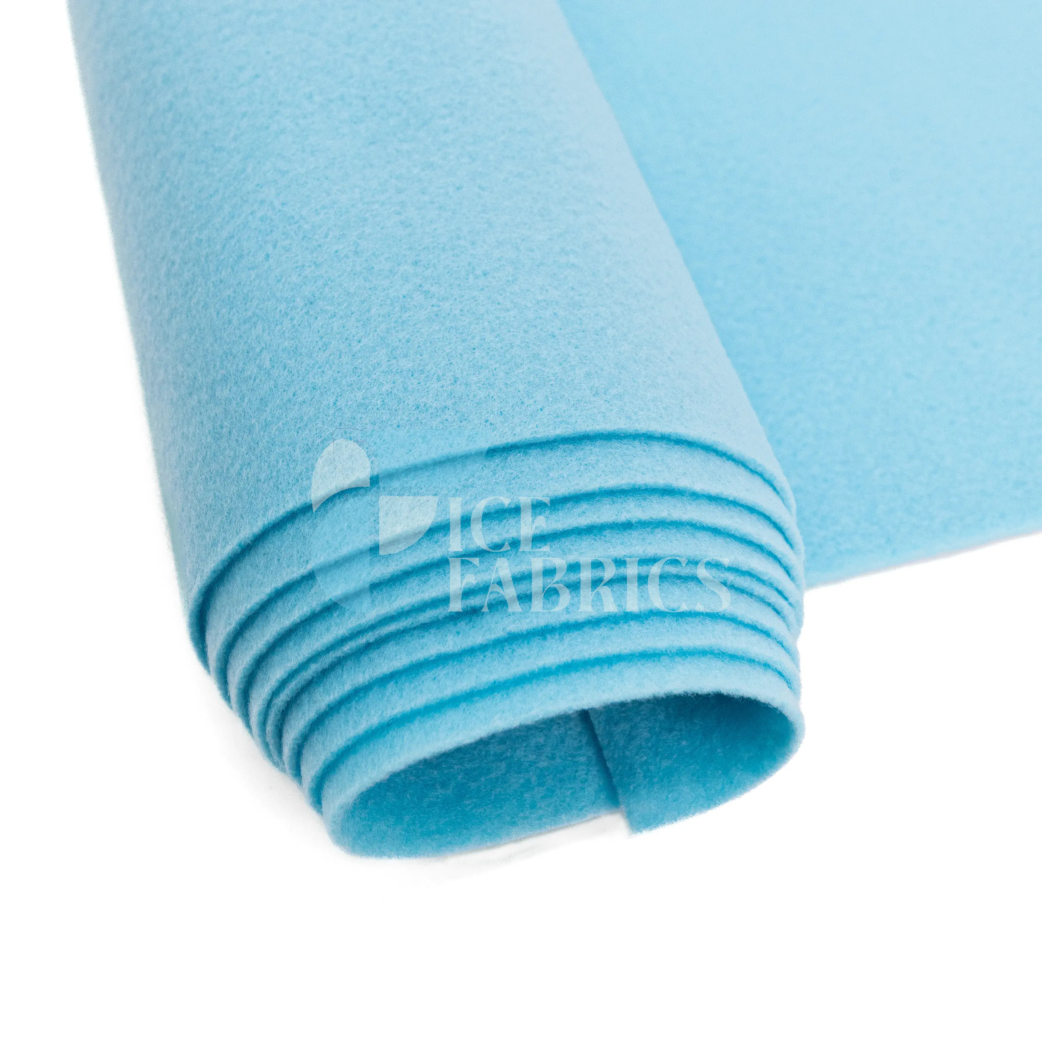 Baby Blue Acrylic Felt Fabric / 1.6mm Thick _ 72” Wide