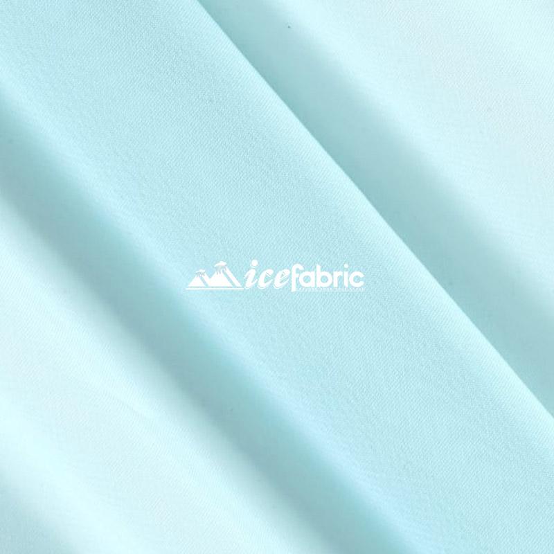 Baby Blue Mia Soft Poly Chiffon Sheer Fabric