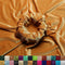 Beige Soft and Smooth Stretch Velvet Upholstery Fabric
