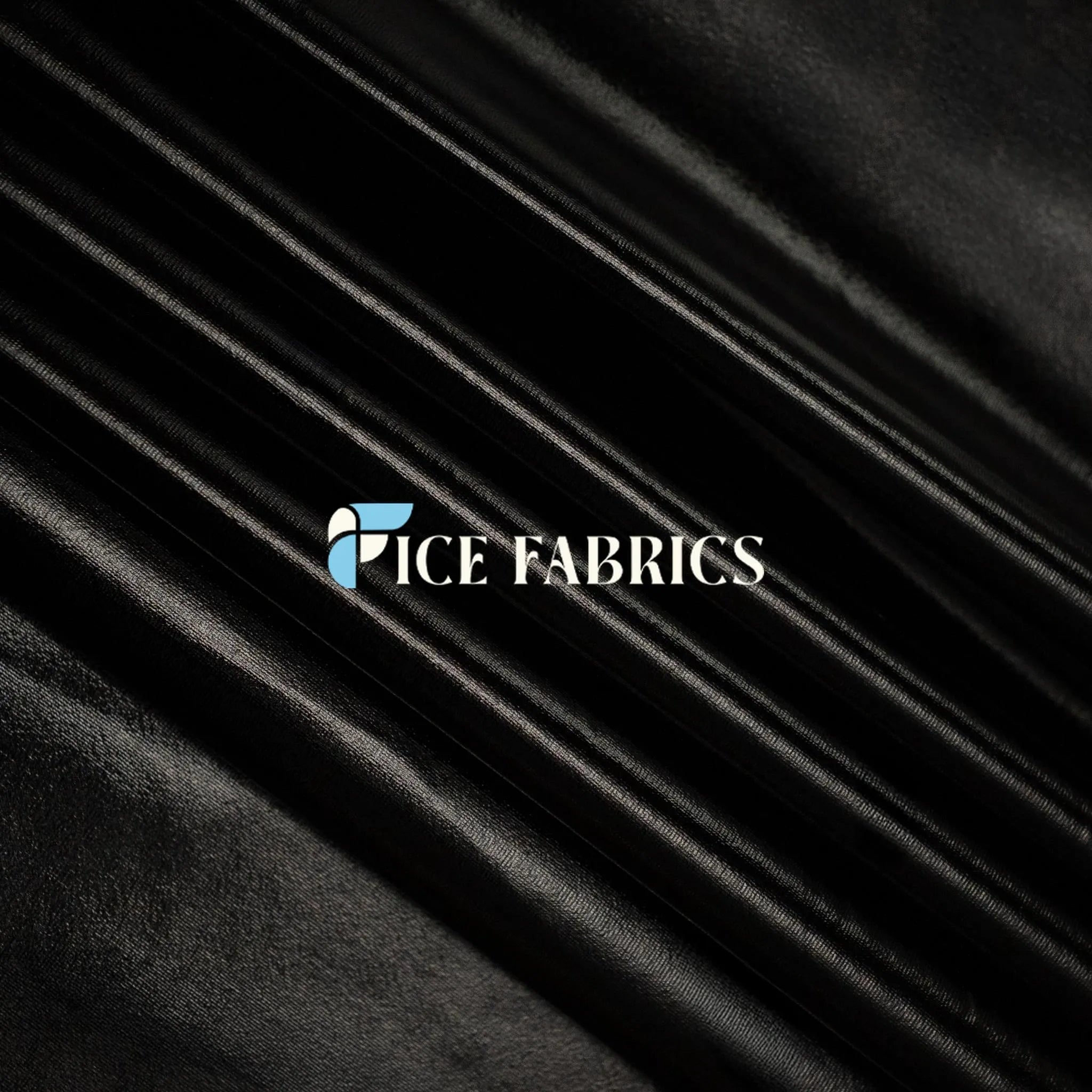 Black 4 Way Stretch Shiny Spandex Fabric By The Yard