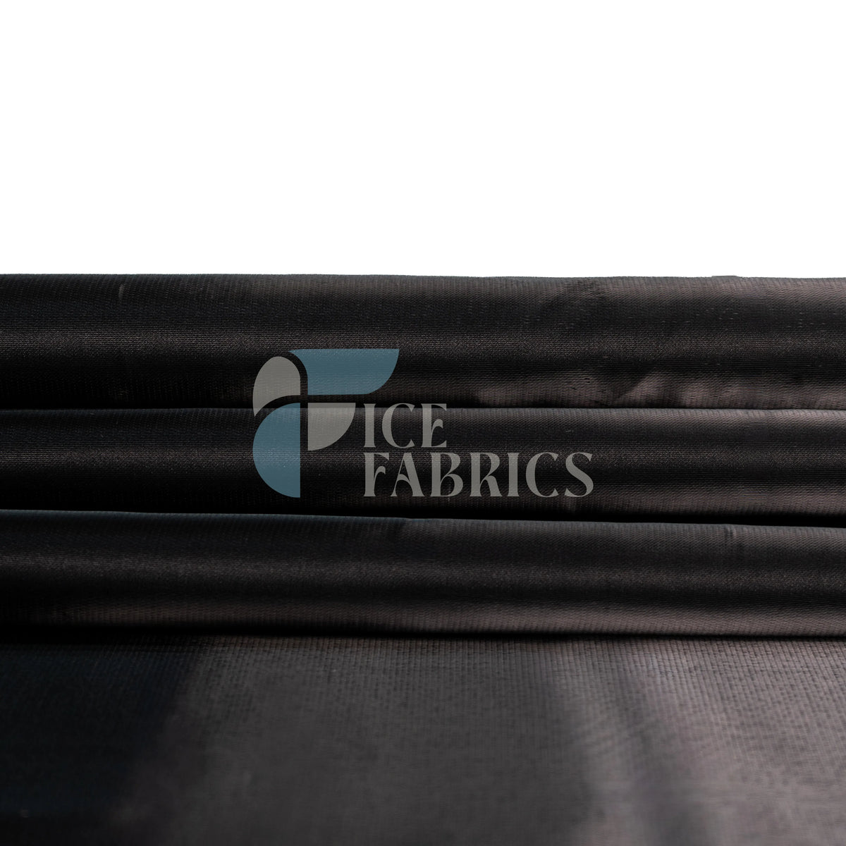 Black Silky Satin Fabric by the yard