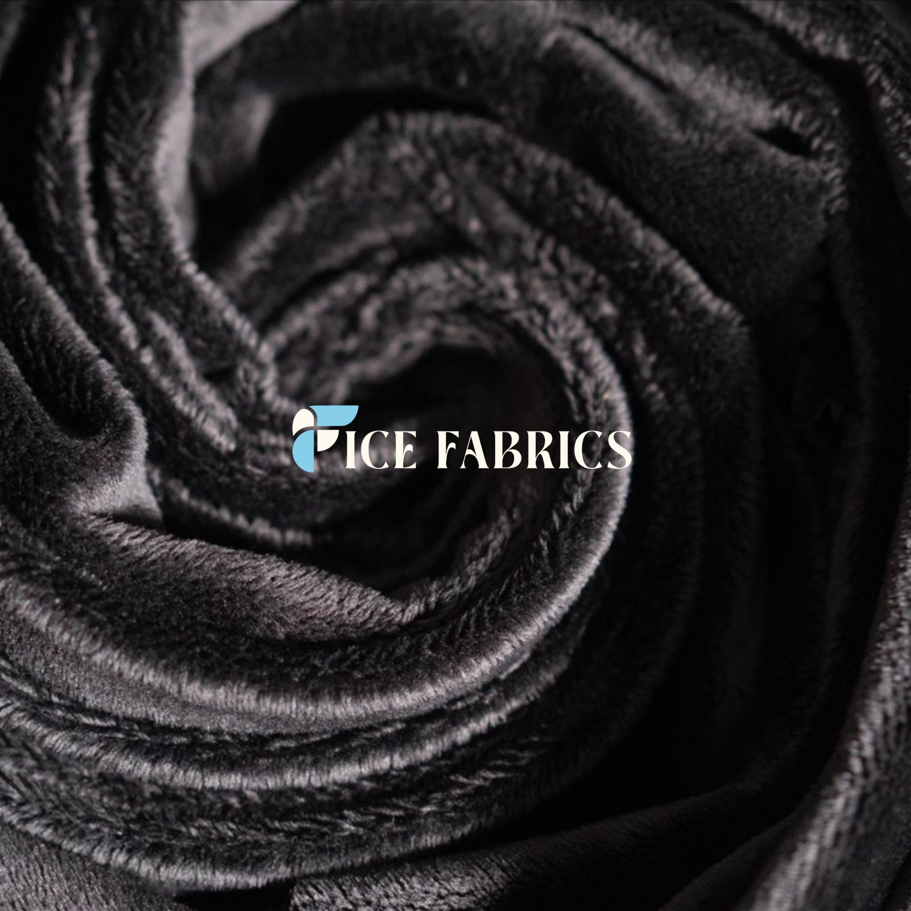 Black Ultra Soft 3mm Minky Fabric Faux Fur