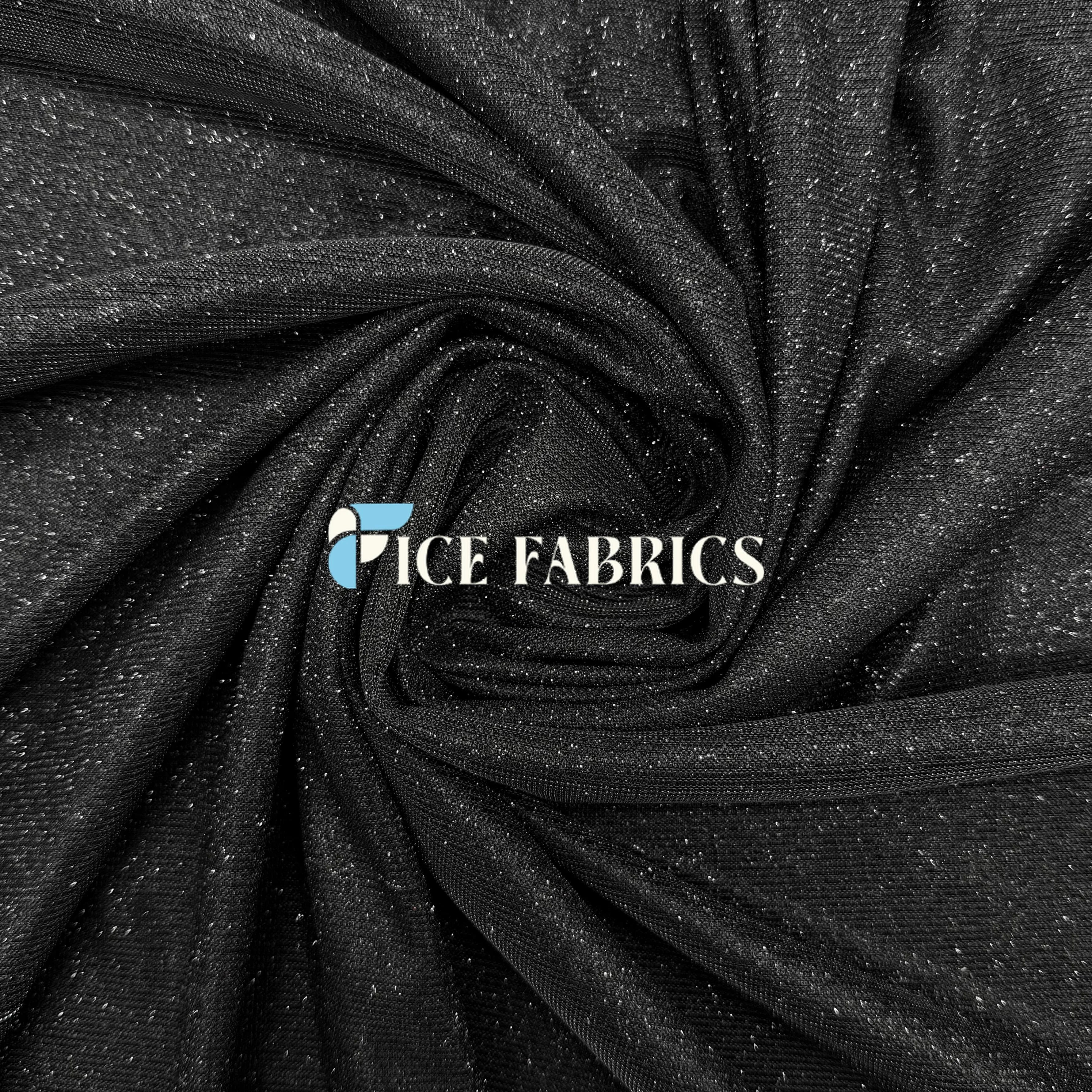 Lurex Sparkle Glitter Knit Spandex Fabric