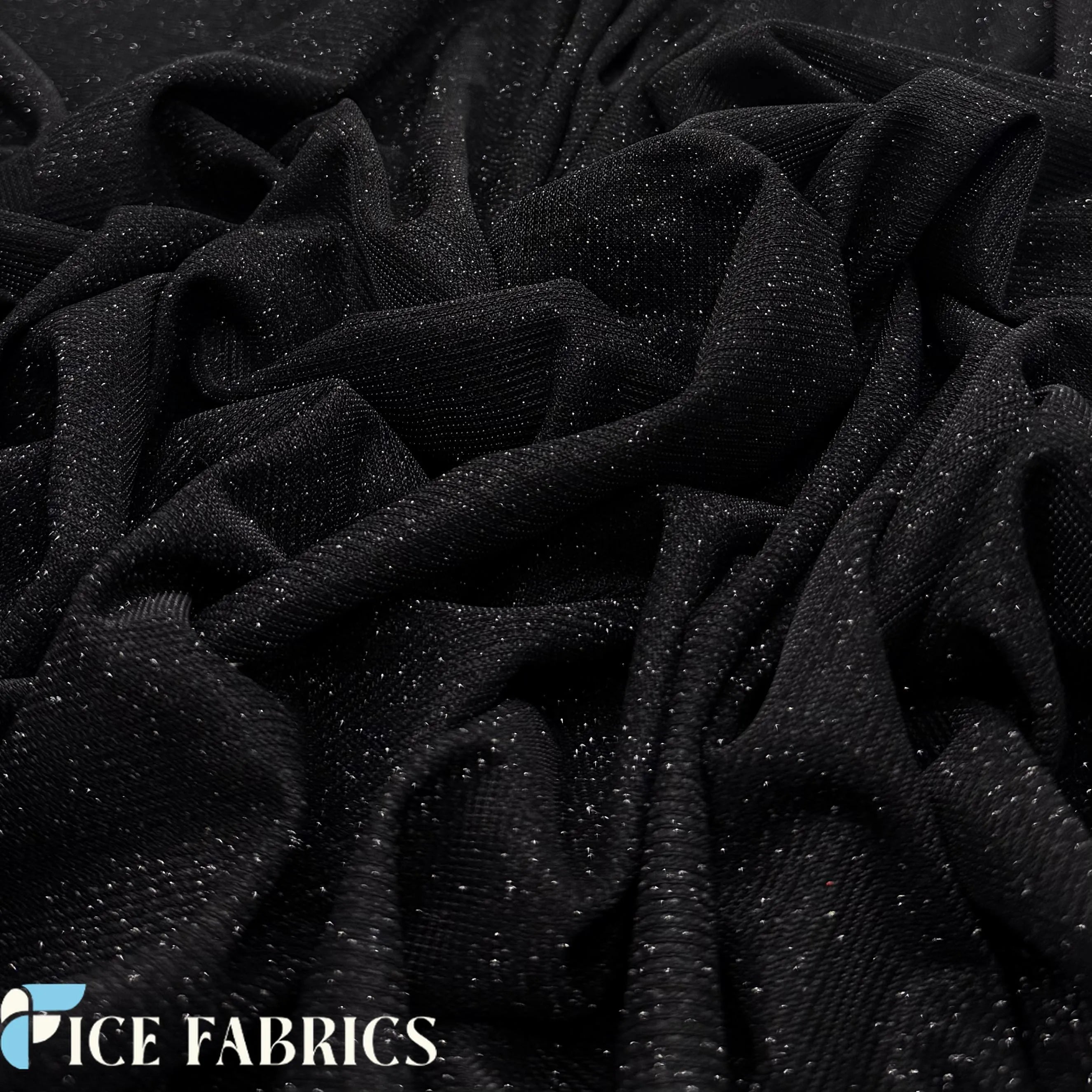 Lurex Sparkle Glitter Knit Spandex Fabric
