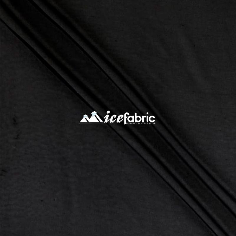 Black Mia Soft Poly Chiffon Sheer Fabric