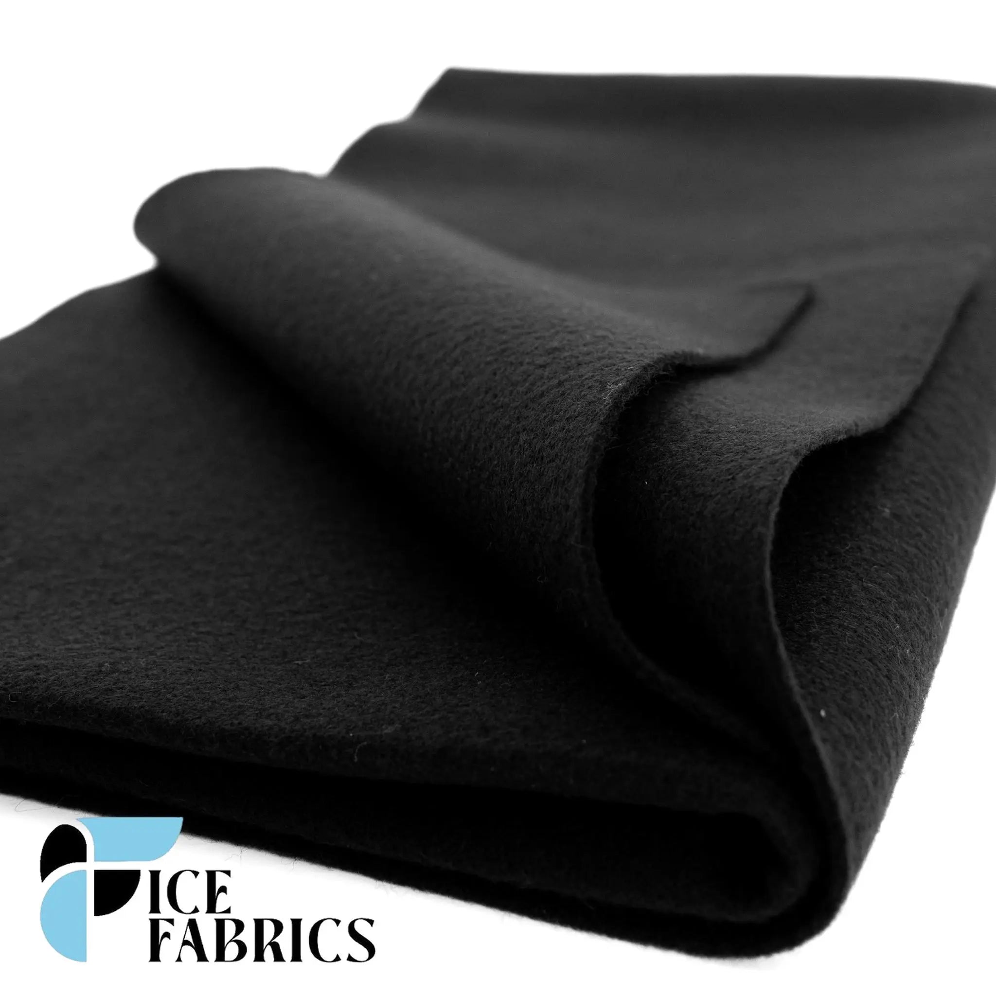 Black Acrylic Felt Fabric / 1.6mm Thick _ 72” WideICE FABRICSICE FABRICSBy The YardBlack Acrylic Felt Fabric / 1.6mm Thick _ 72” Wide ICE FABRICS