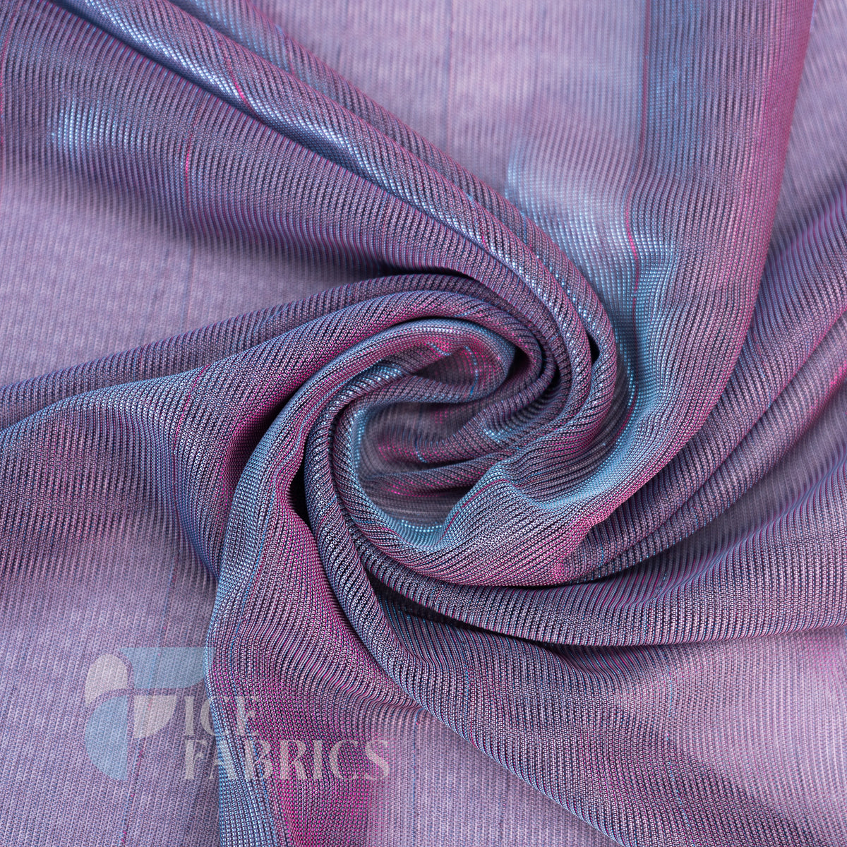 Metallic stretch mesh fabric