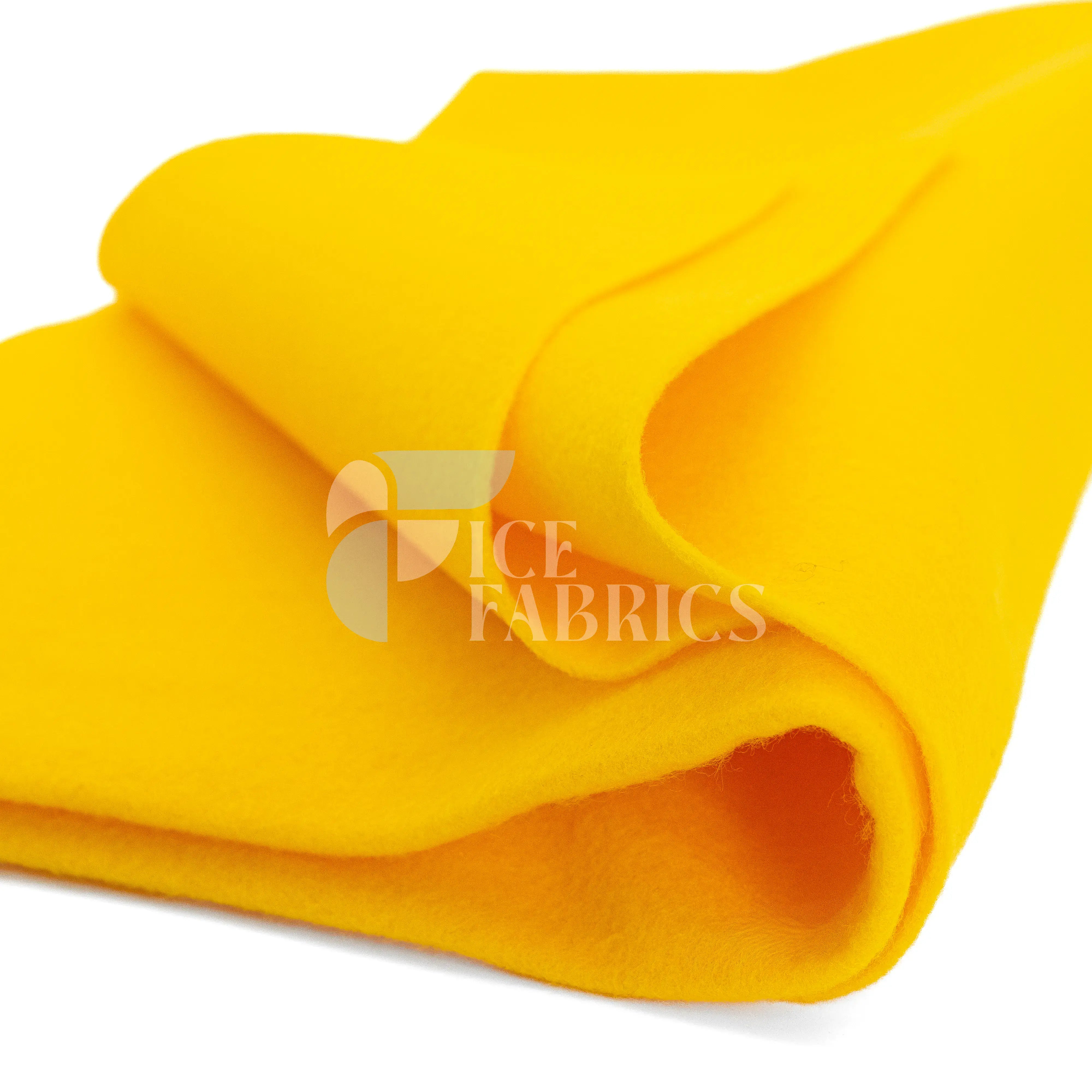 Bright Gold Acrylic Felt Fabric / 1.6mm Thick _ 72” Wide ICE FABRICS By The Yard