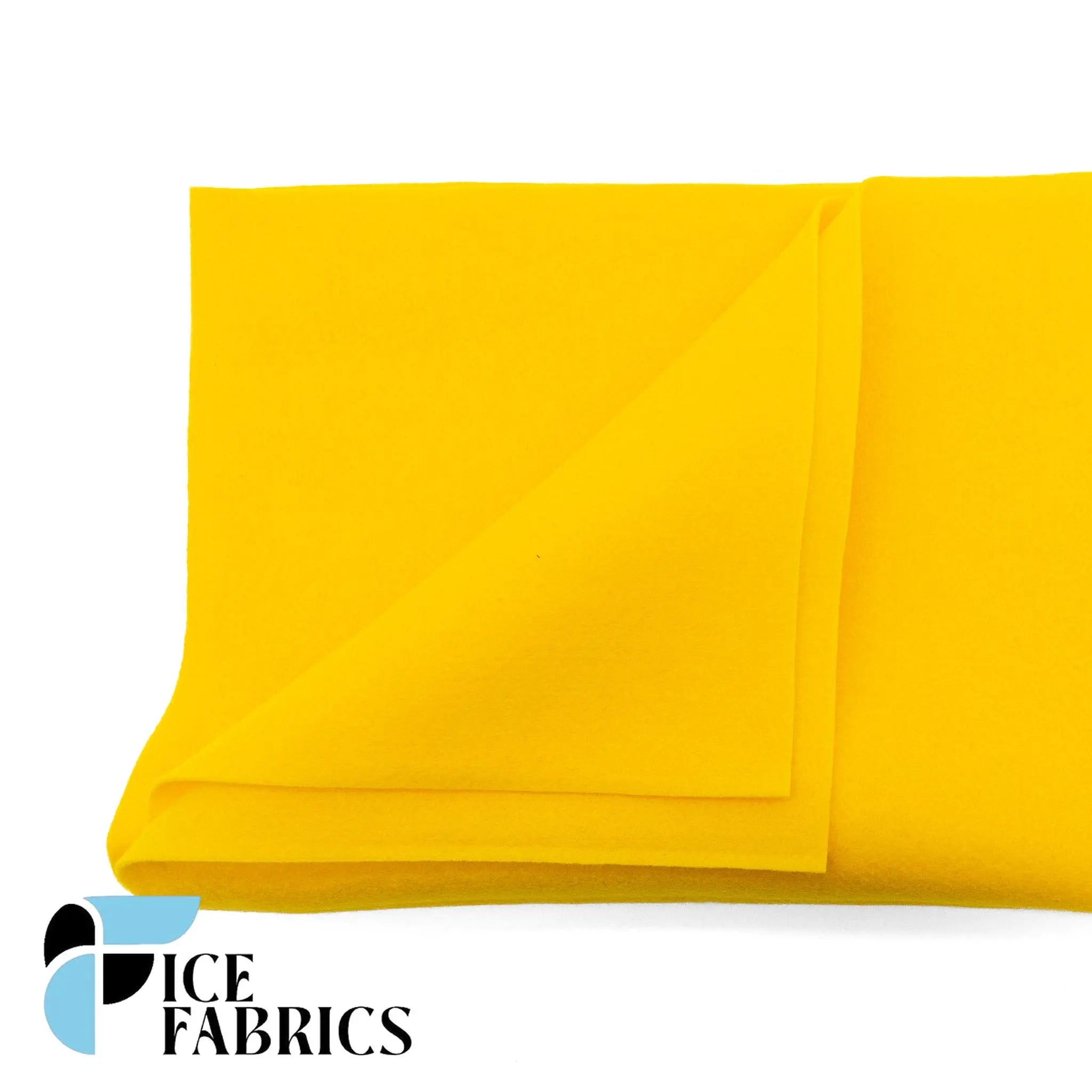 Bright Gold Acrylic Felt Fabric / 1.6mm Thick _ 72” WideICE FABRICSICE FABRICSBy The YardBright Gold Acrylic Felt Fabric / 1.6mm Thick _ 72” Wide ICE FABRICS