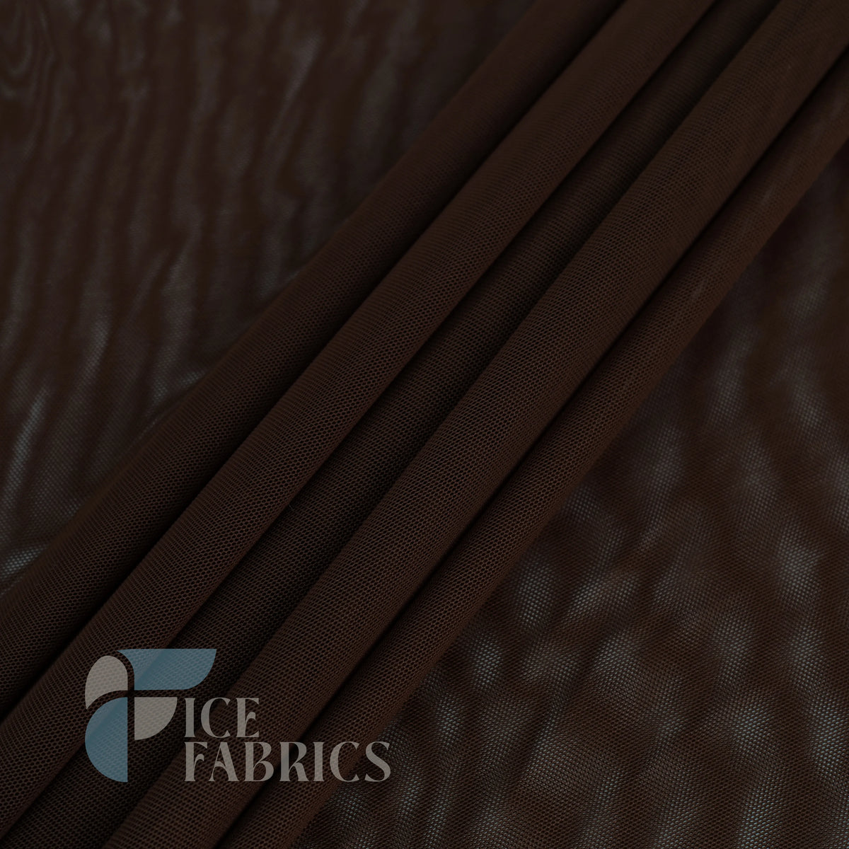 Brown Flex Power Mesh 4 Way Stretch Nylon Fabric