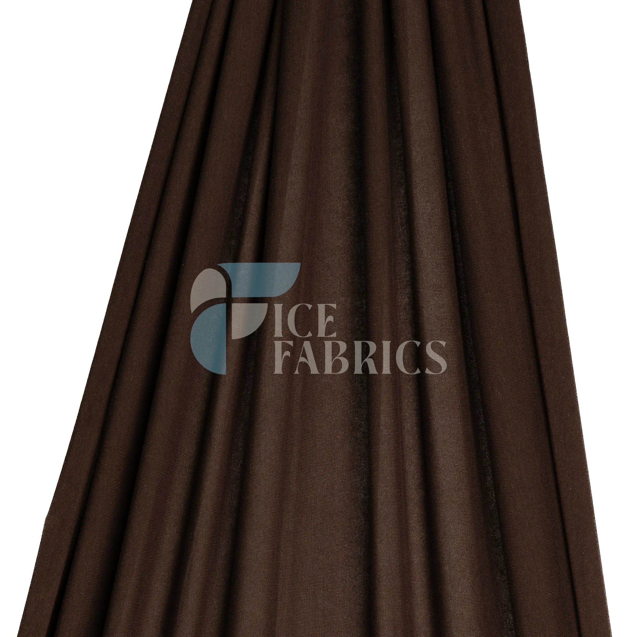 Brown Cotton Spandex Jersey Fabric | FlexCot