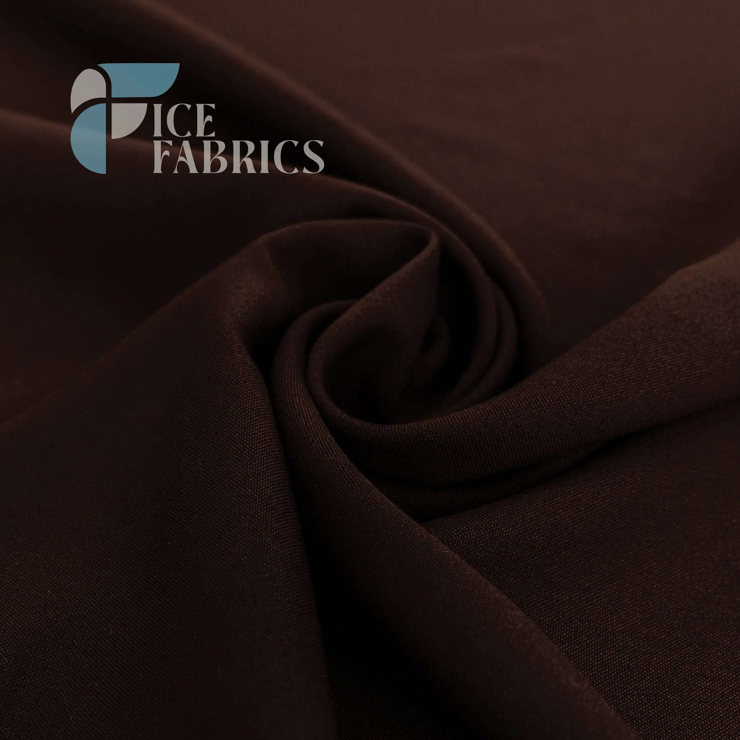 Brown Solid Poly Poplin Fabric By The Yard