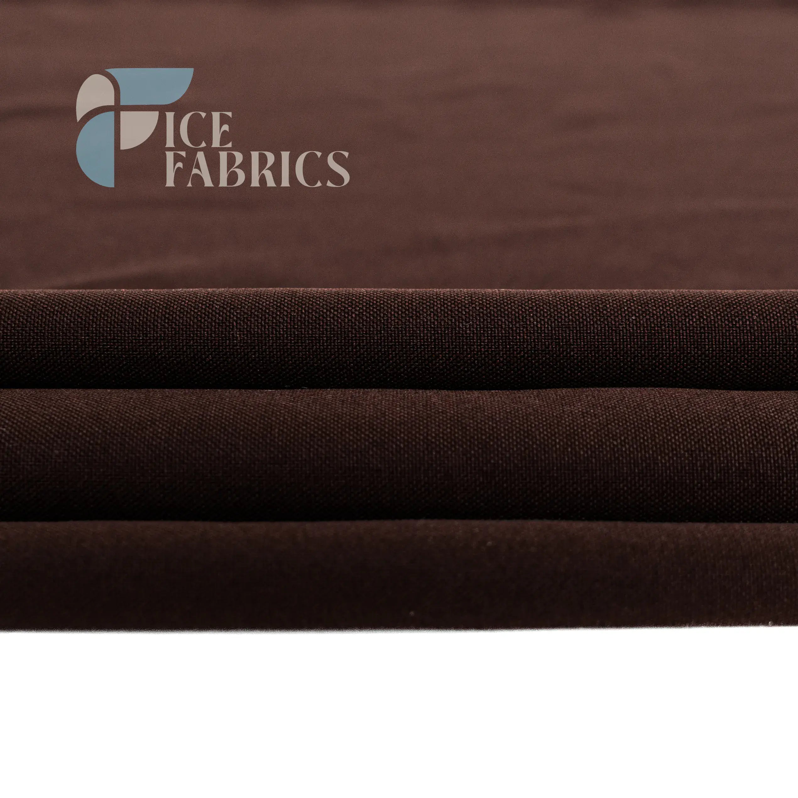 Brown Solid Poly Poplin Fabric By The Yard