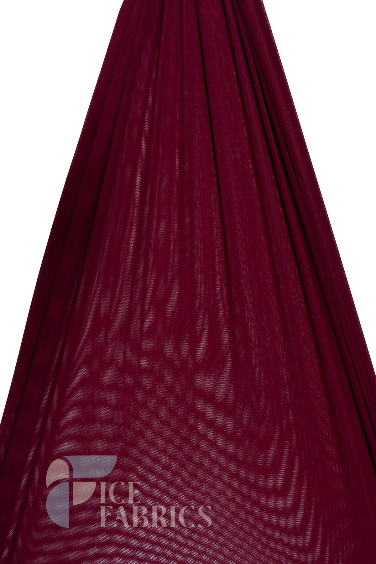 Burgundy Flex Power Mesh 4 Way Stretch Nylon Fabric