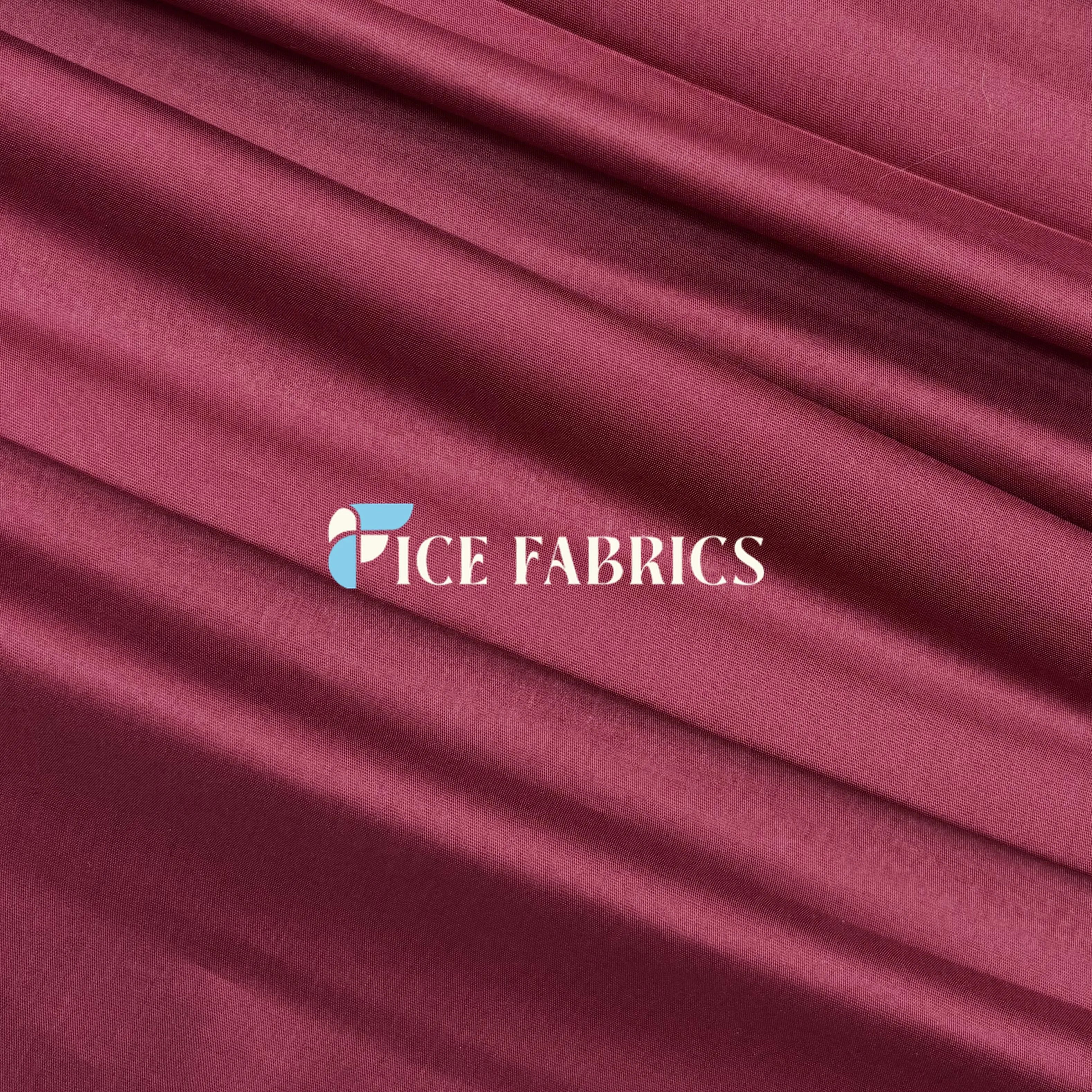 Burgundy 100% Cotton Broadcloth Fabric y The Yard