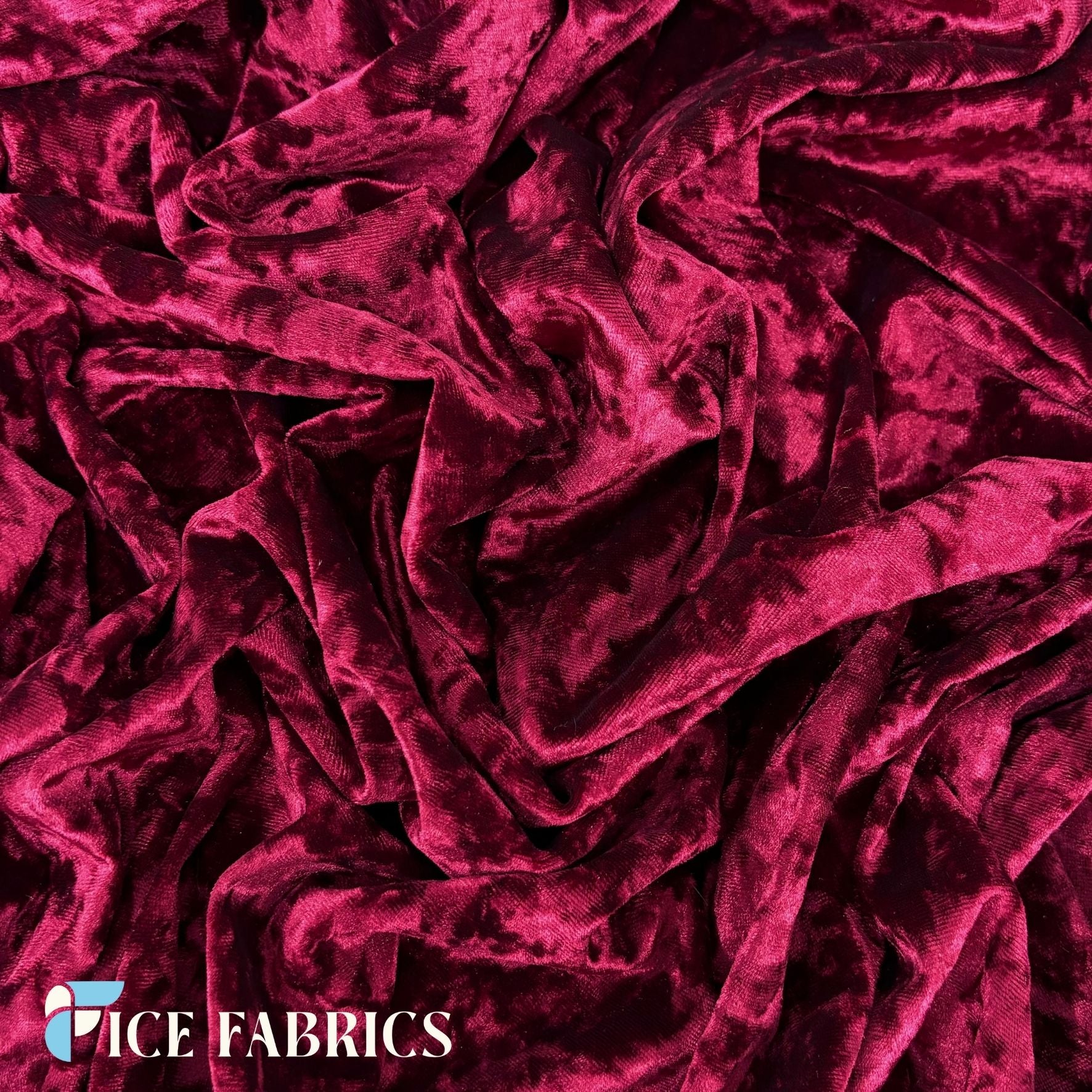 Burgundy Stretch Velvet Fabric