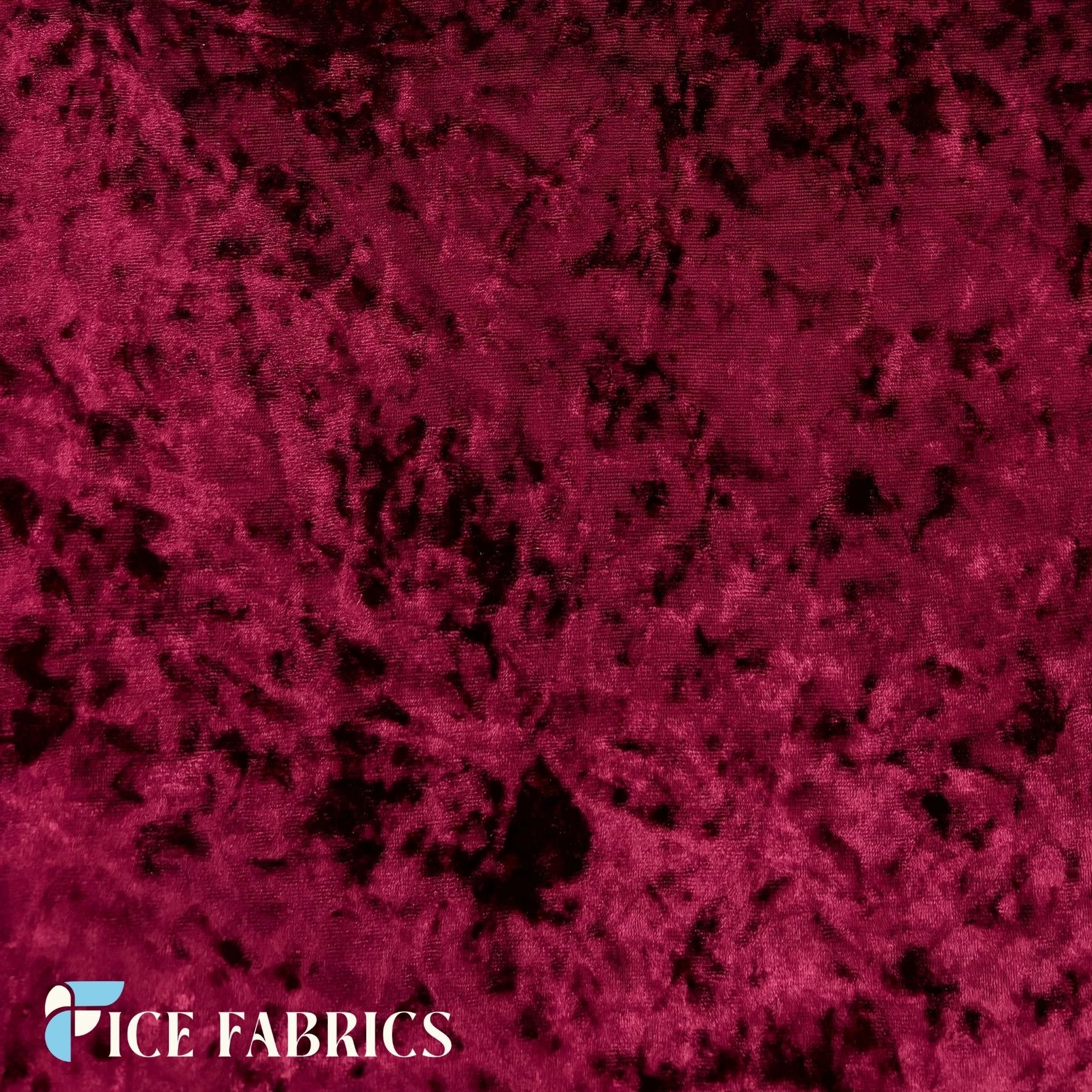 Burgundy Crushed Velvet Fabric